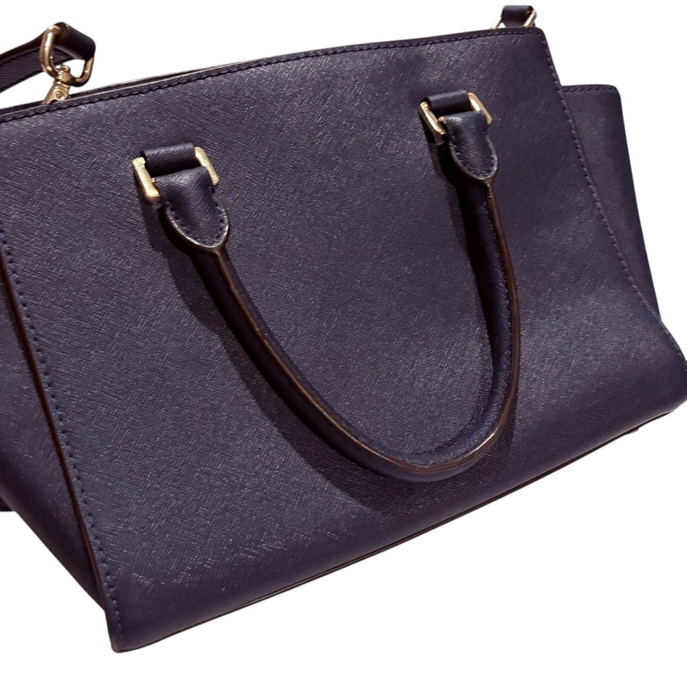 Michael Kors Selma  satchel Shoulder navy blue  Bag - Picture 5 of 15